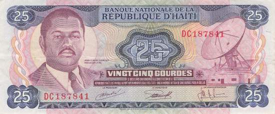 25 Gourdes p218 1973 Haiti